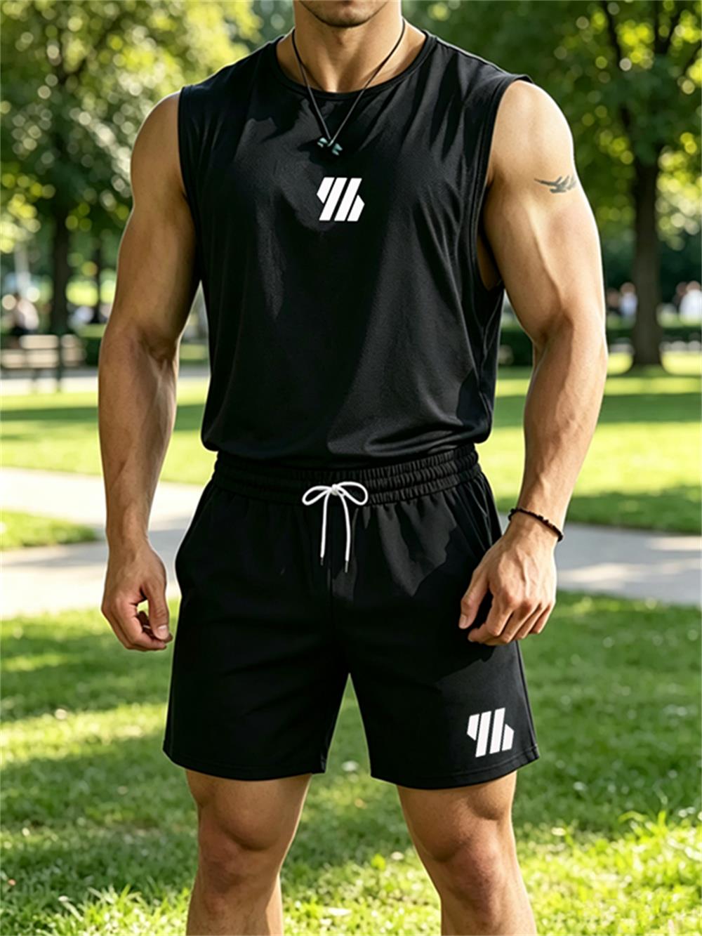 Fitness & Nutrition Lab Zapopan - 2026 new Men's Brand Vest Two-piece
