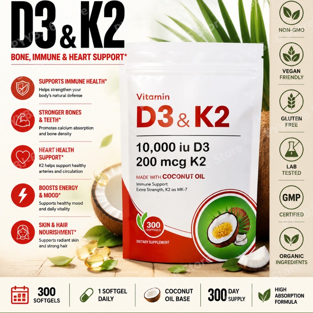 Vitamin D3 K2 Drop - Vitamin D3 K2 Supplement 10,000 IU