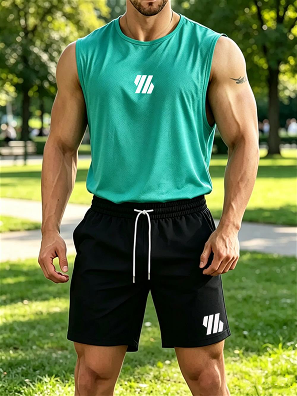 2026 new Men's Brand Vest Two- - Fitness & Nutrition Lab Zapopan recension och pris