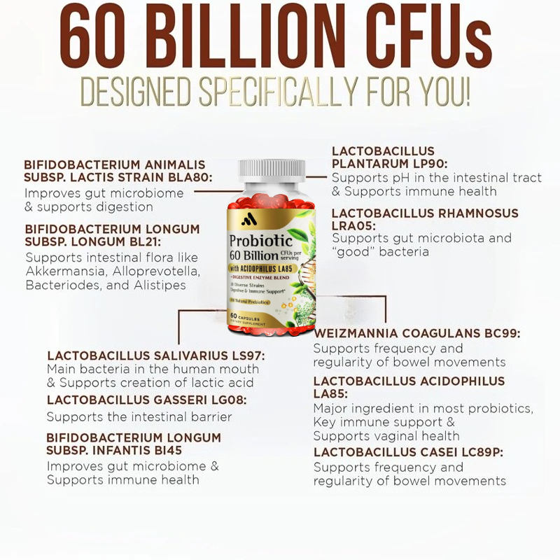 Each Serving Contains 60 Billi - Probiotic 60 Billion recension och pris