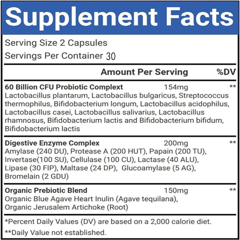 Probiotics with 60 Billion Col - Probiotic 60 Billion recension och pris
