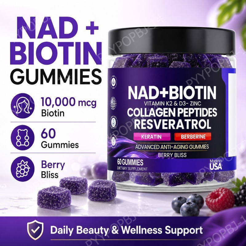 Biotin Collagen Gummies with N - Vitamin D3 K2 Drop recension och pris