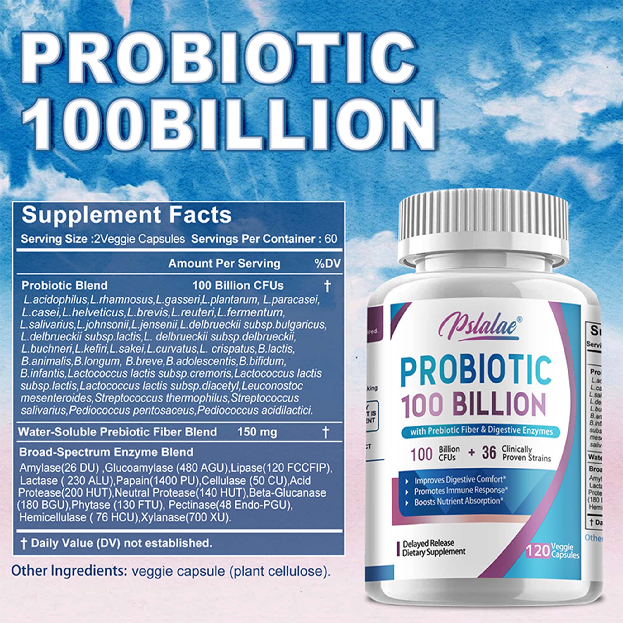 Probiotics 100 Billion - Help  - Probiotic 60 Billion recension och pris