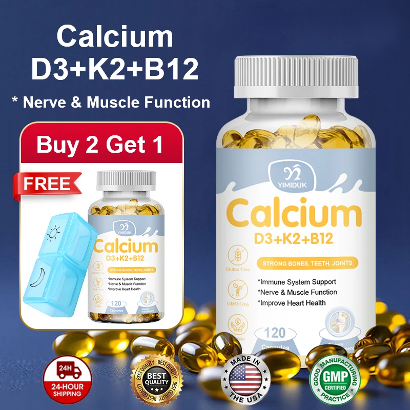 YIMIDUK Premium Calcium D3 K2  - Vitamin D3 K2 Drop recension och pris