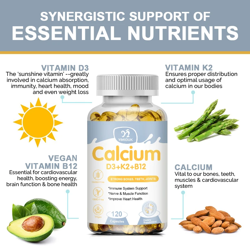 YIMIDUK Premium Calcium D3 K2  - Vitamin D3 K2 Drop recension och pris