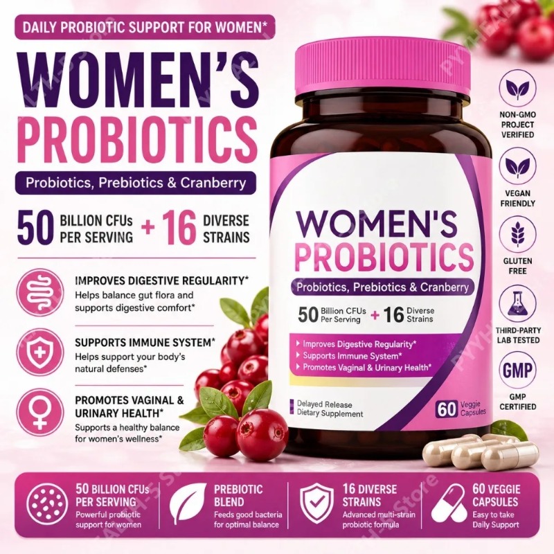 Women Probiotic 50 Billion CFU - Probiotic 60 Billion recension och pris