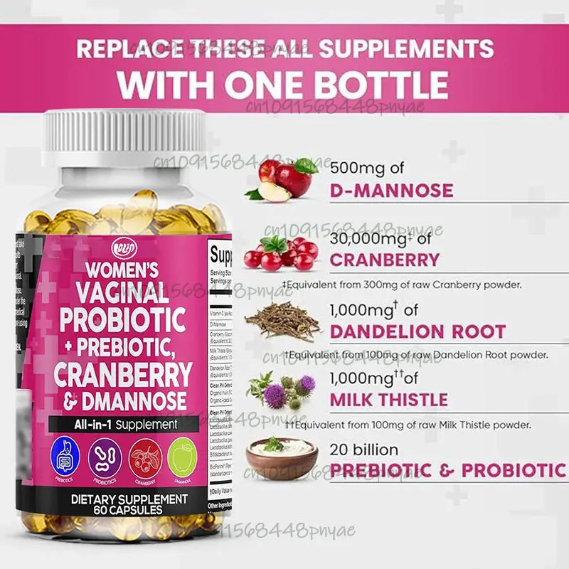 60 Capsules Female Probiotics+ - Probiotic 60 Billion recension och pris