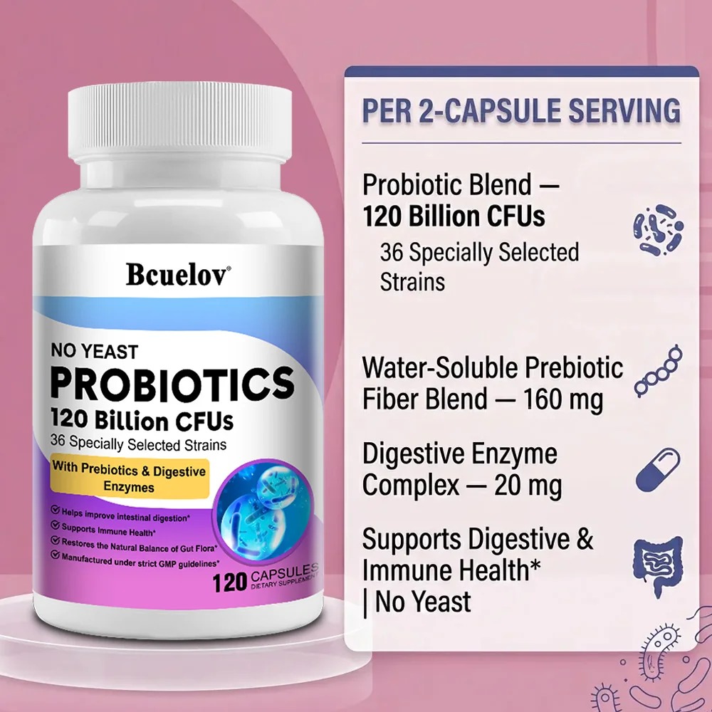 Organic Enzymes Probiotic Caps - Probiotic 60 Billion recension och pris