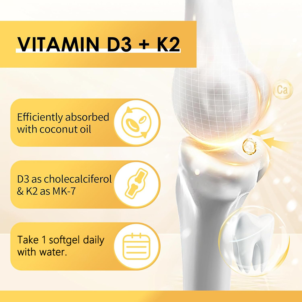 Vitamin D3 10,000 IU + K2 MK-7 - Vitamin D3 K2 Drop recension och pris